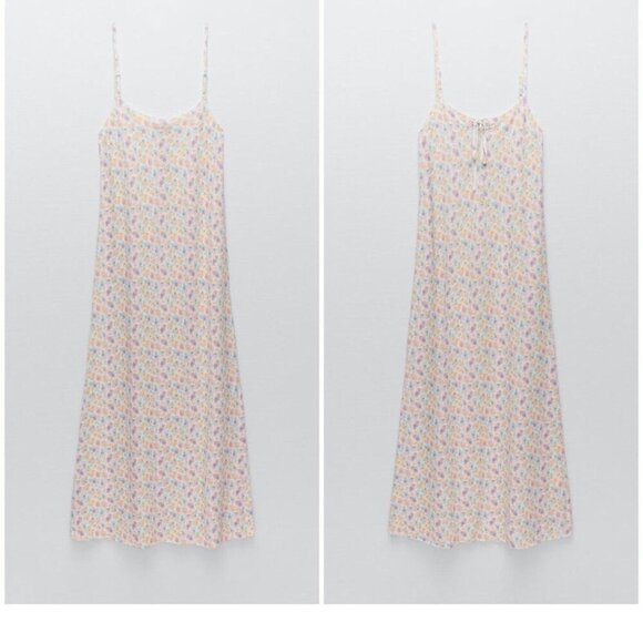 Zara Floral Print Knit Dress - Picture 2 of 5